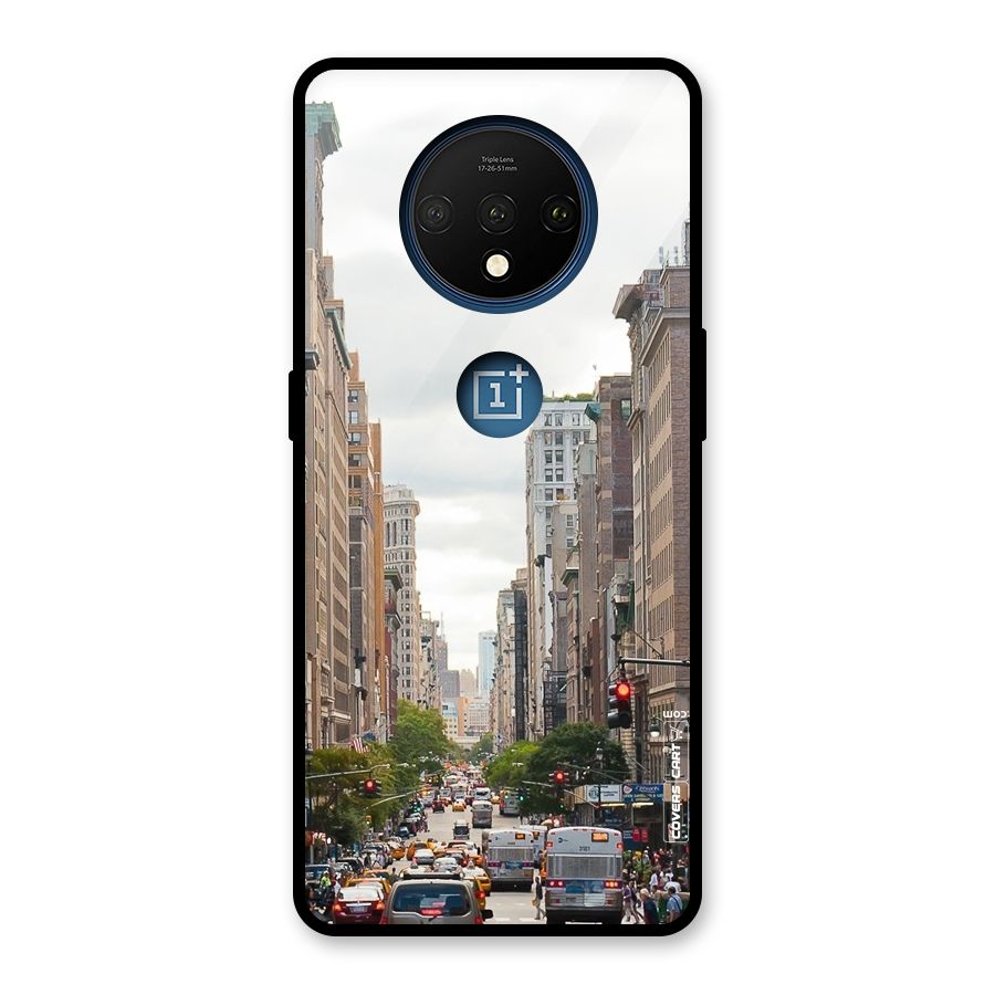 City Street View Glass Back Case for OnePlus 7T
