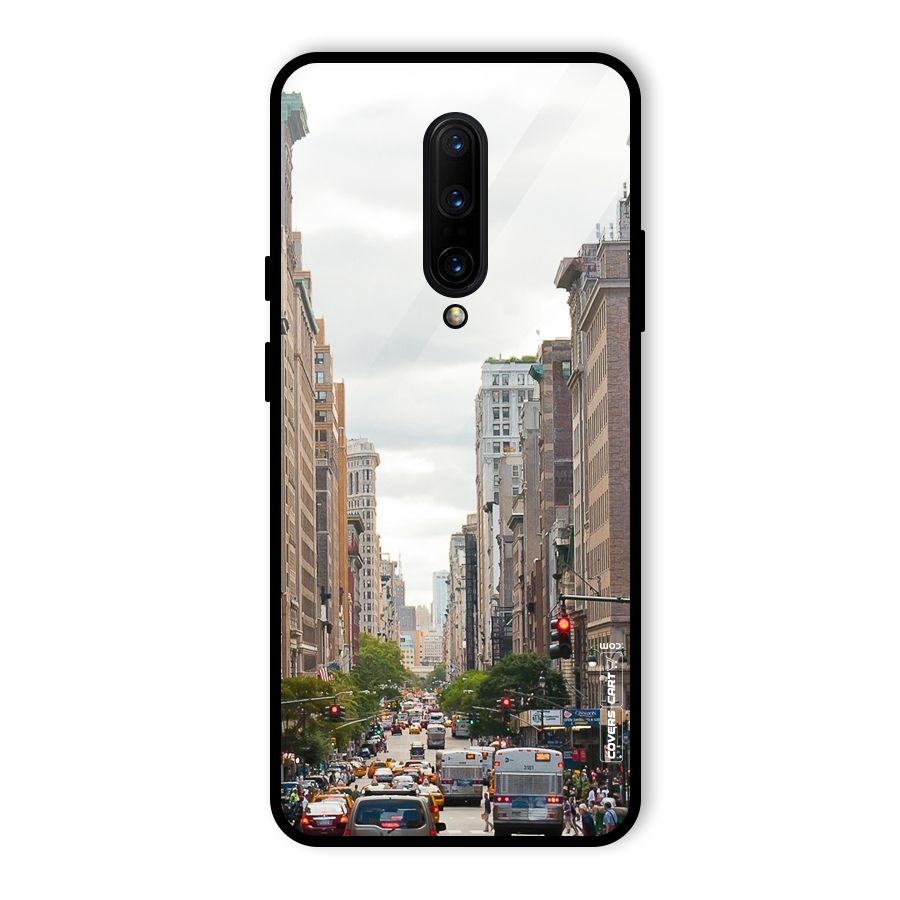 City Street View Glass Back Case for OnePlus 7 Pro