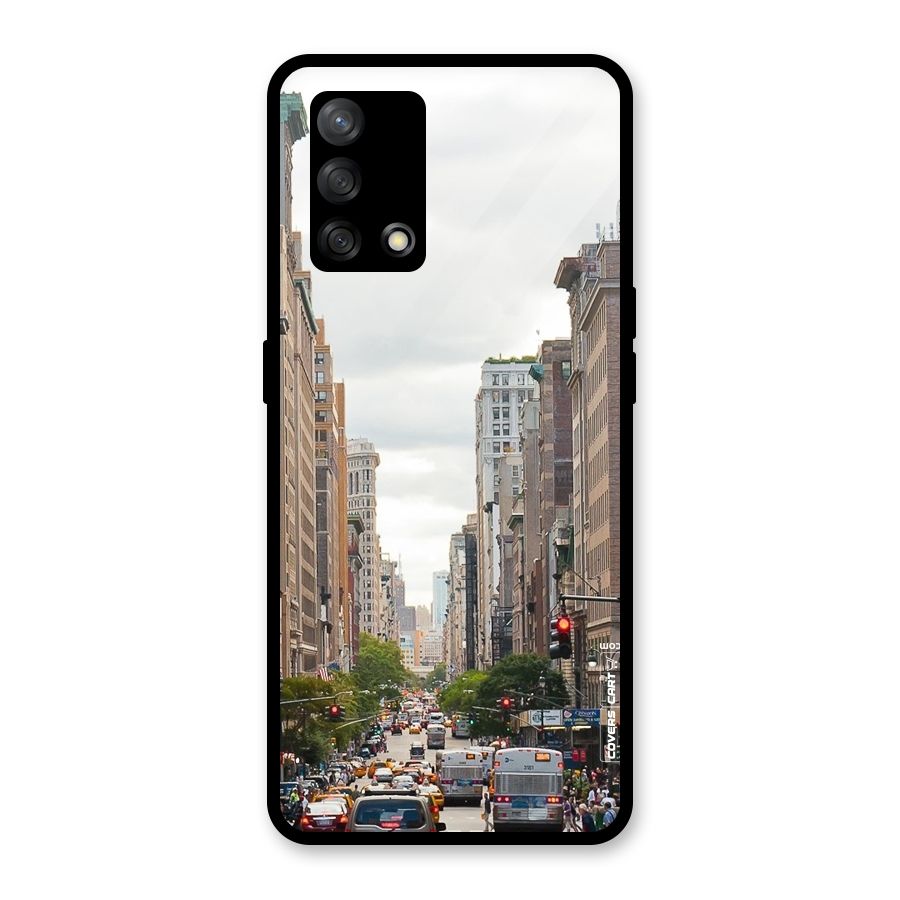 City Street View Glass Back Case for Oppo F19