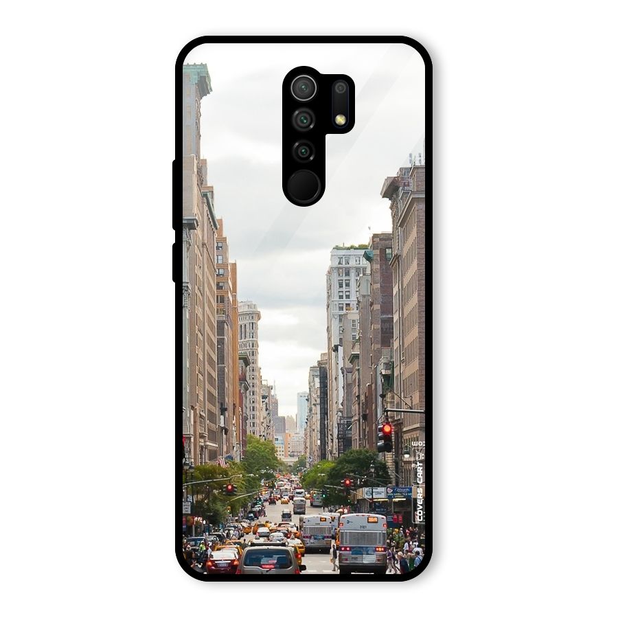 City Street View Glass Back Case for Poco M2