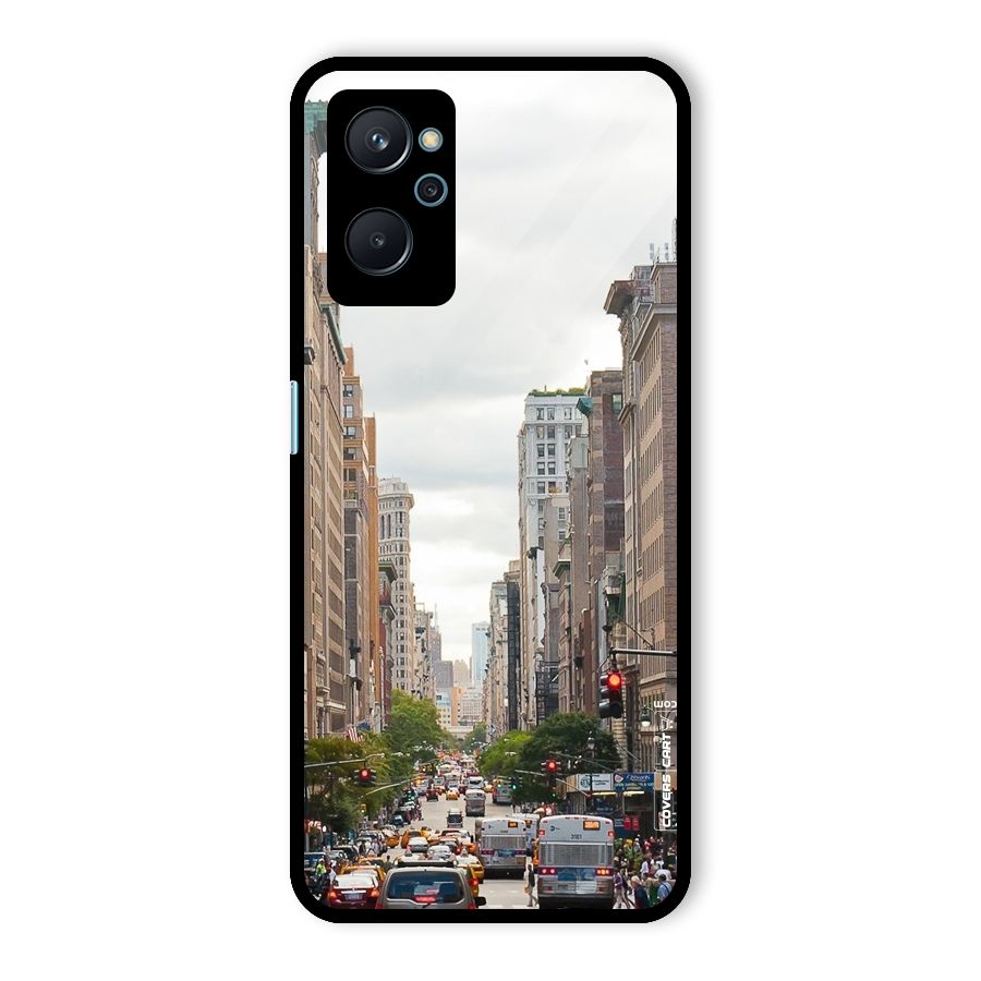 City Street View Glass Back Case for Realme 9i