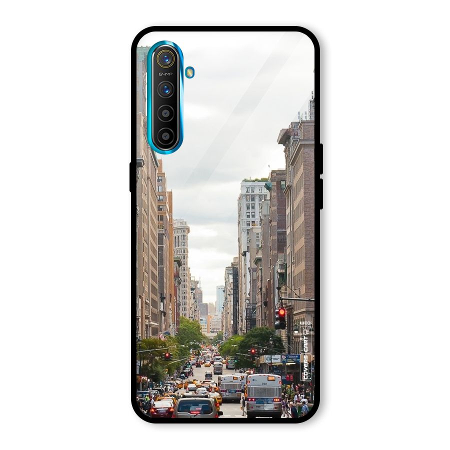 City Street View Glass Back Case for Realme X2