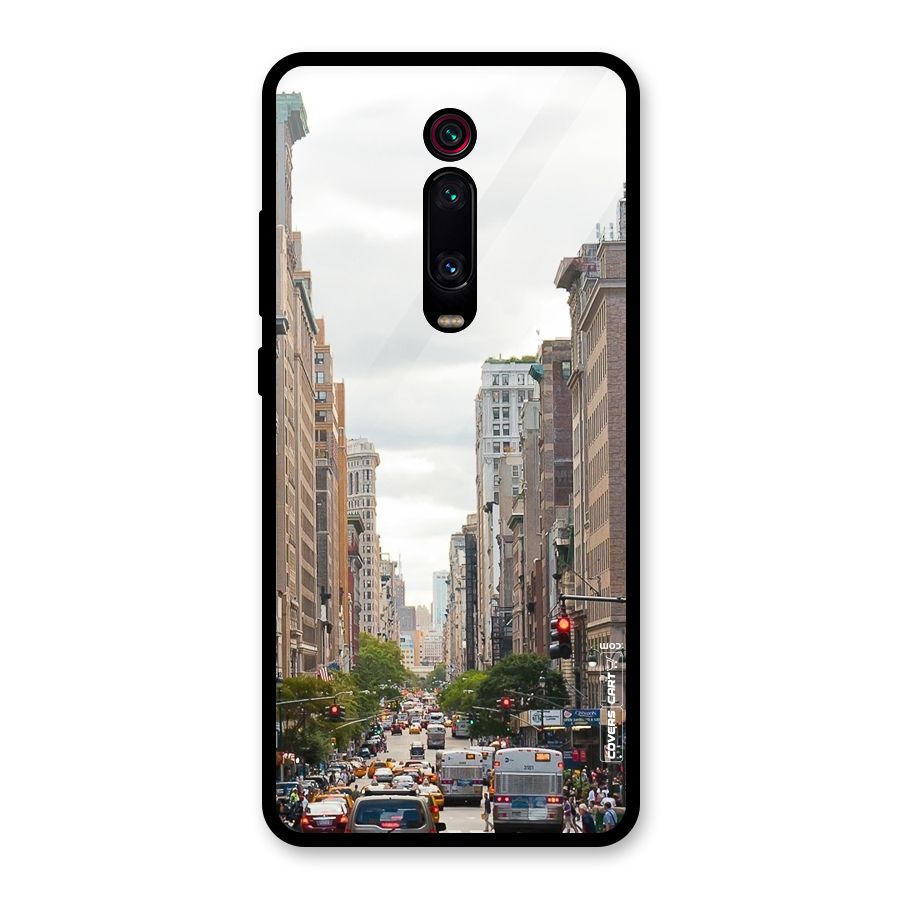 City Street View Glass Back Case for Redmi K20 Pro