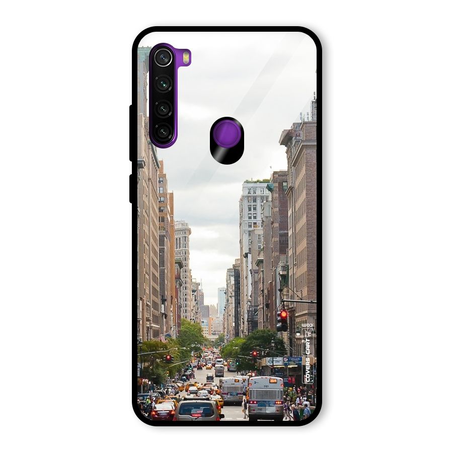 City Street View Glass Back Case for Redmi Note 8