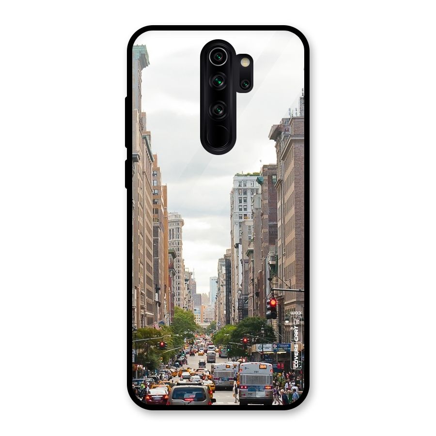 City Street View Glass Back Case for Redmi Note 8 Pro