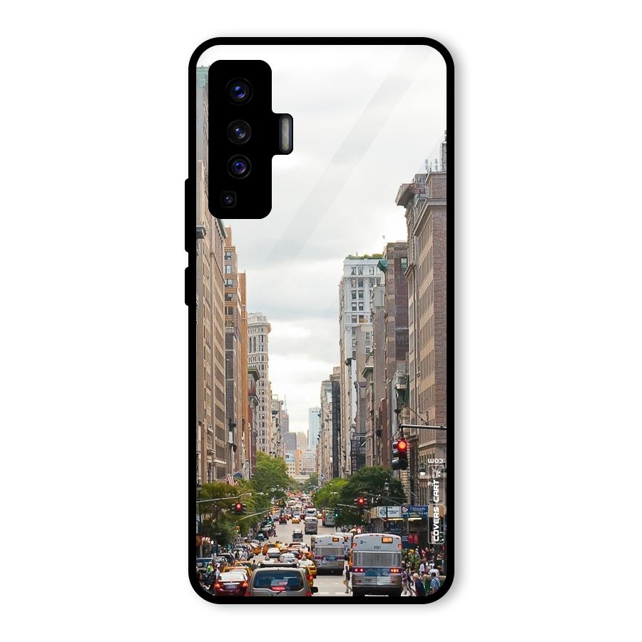 City Street View Glass Back Case for Vivo X50
