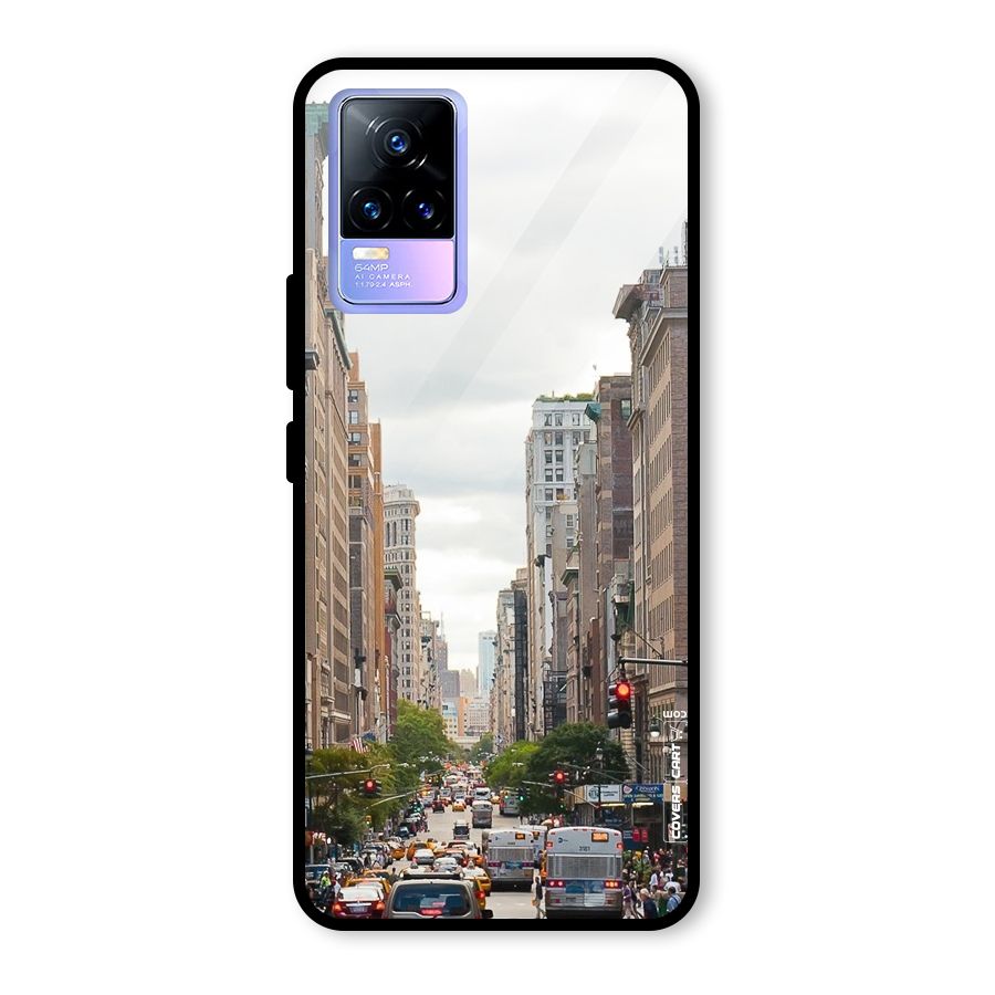 City Street View Glass Back Case for Vivo Y73