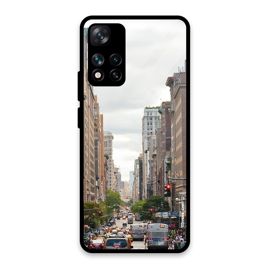 City Street View Glass Back Case for Xiaomi 11i HyperCharge 5G