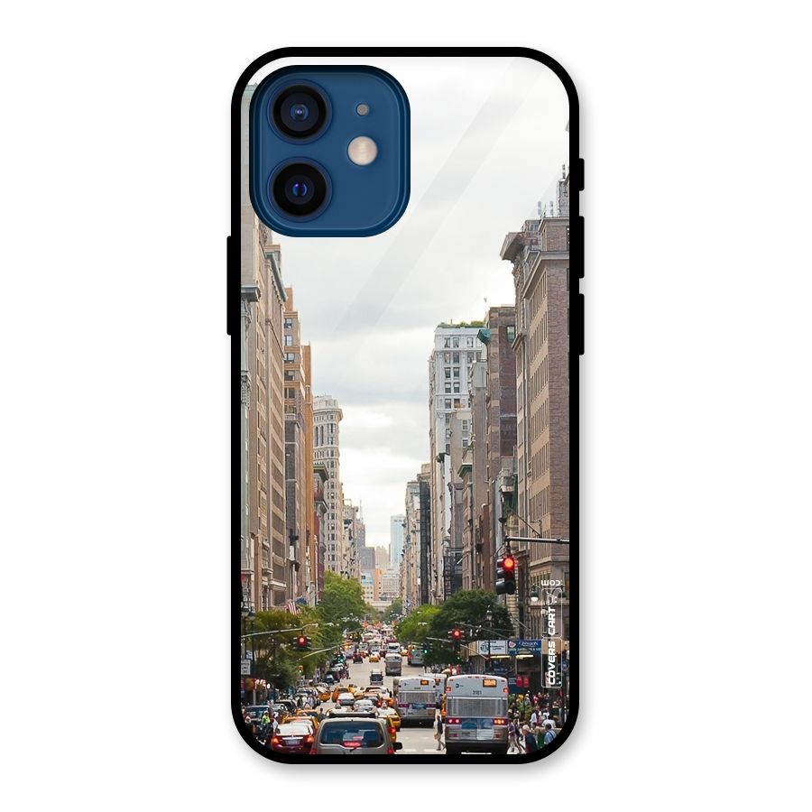 City Street View Glass Back Case for iPhone 12 Mini