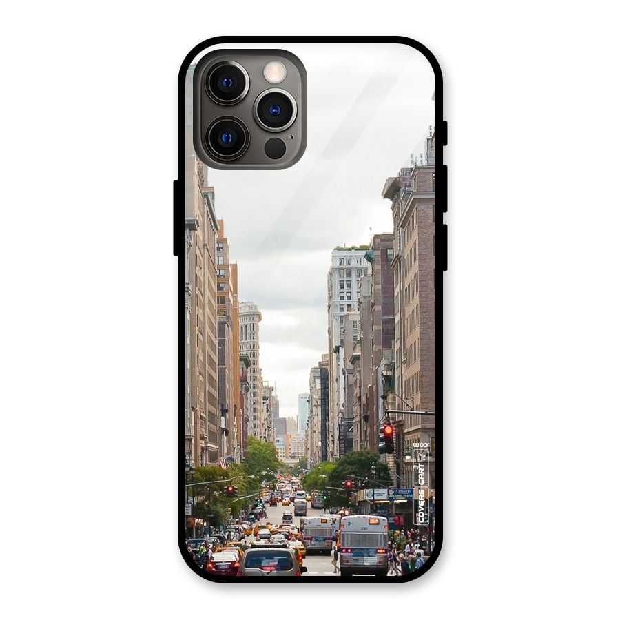 City Street View Glass Back Case for iPhone 12 Pro