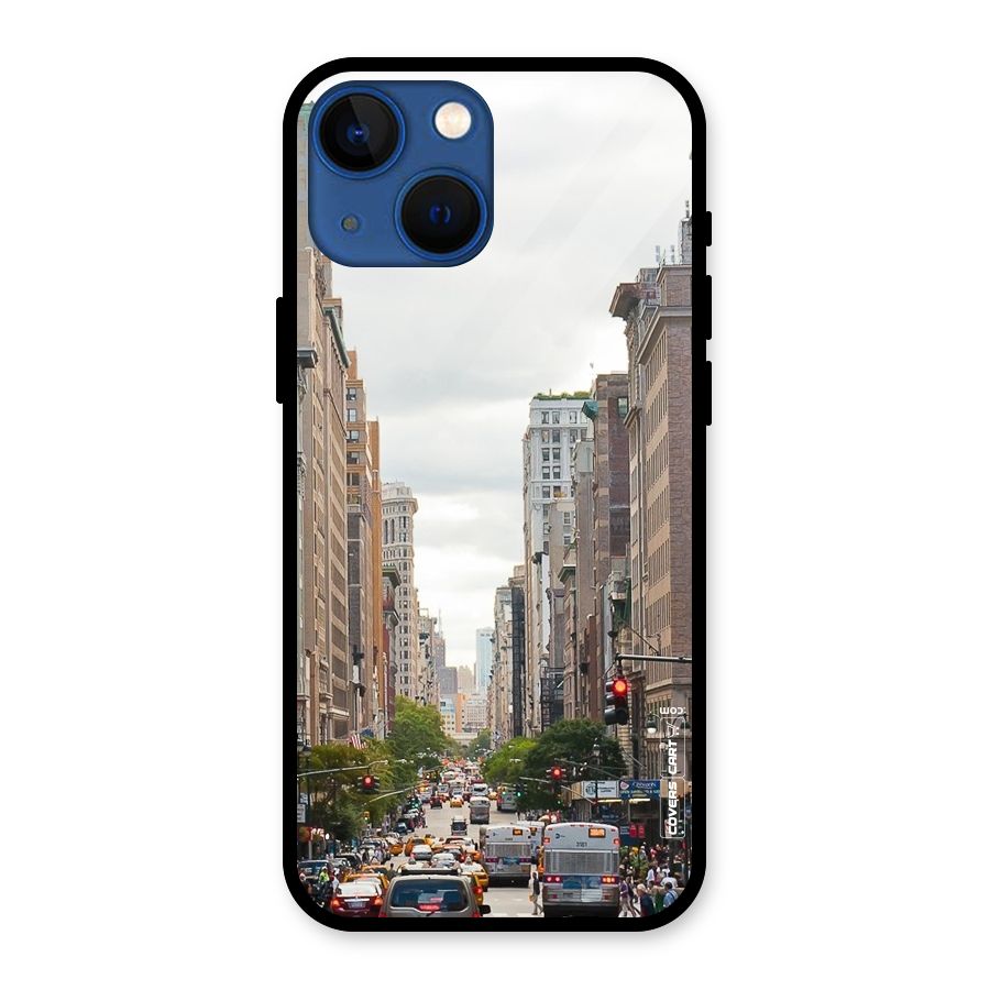 City Street View Glass Back Case for iPhone 13 Mini