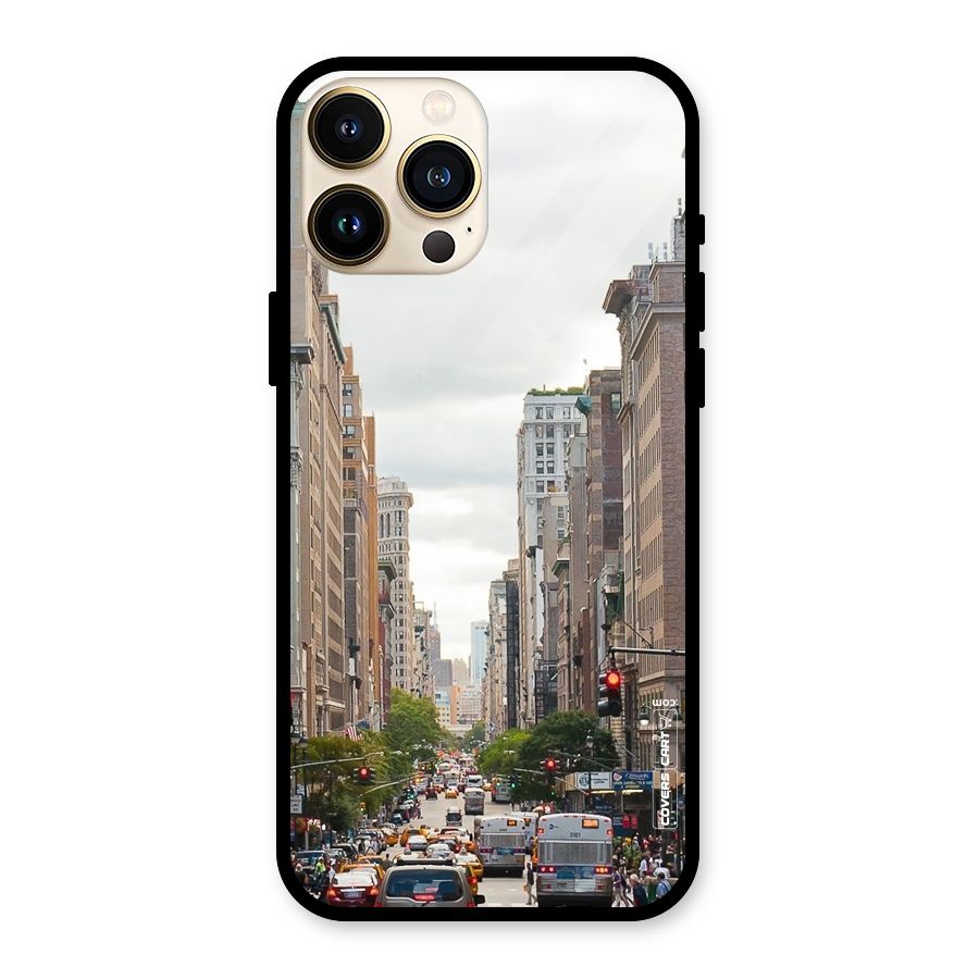 City Street View Glass Back Case for iPhone 13 Pro Max
