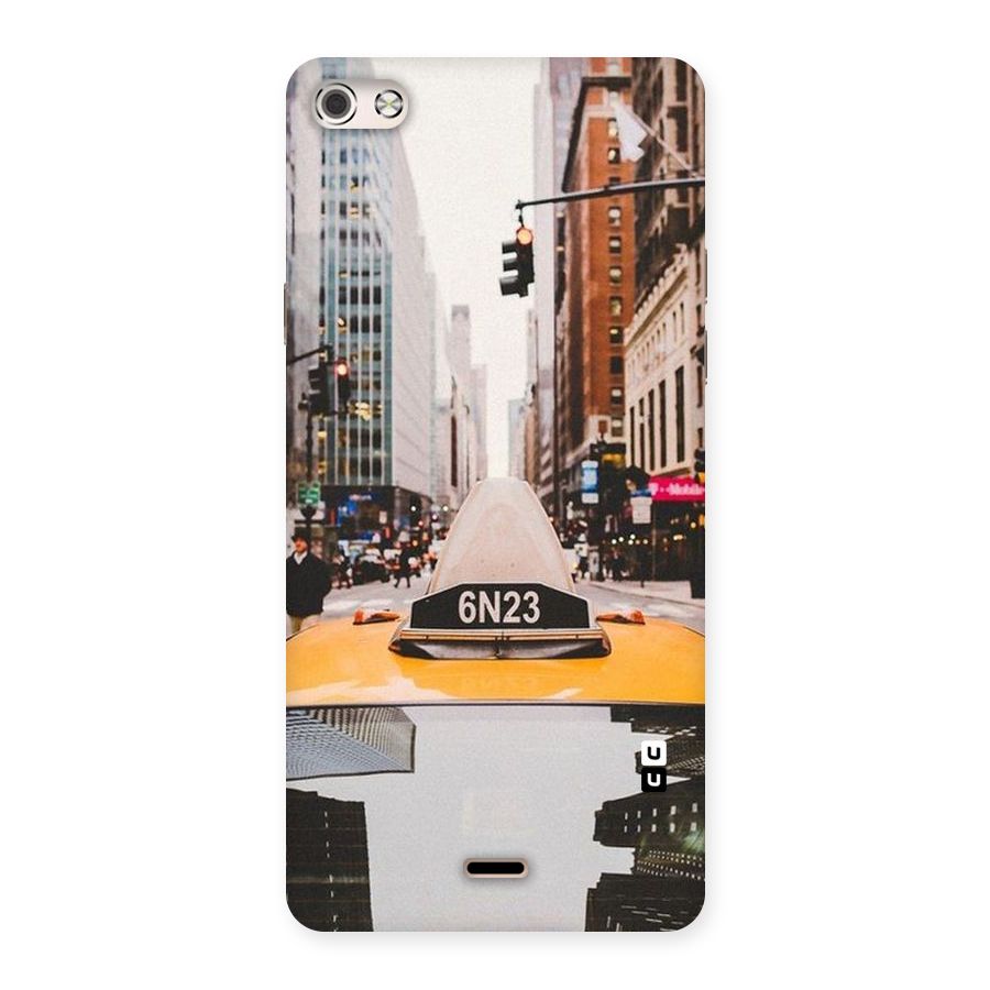 City Taxi Back Case for Micromax Canvas Silver 5