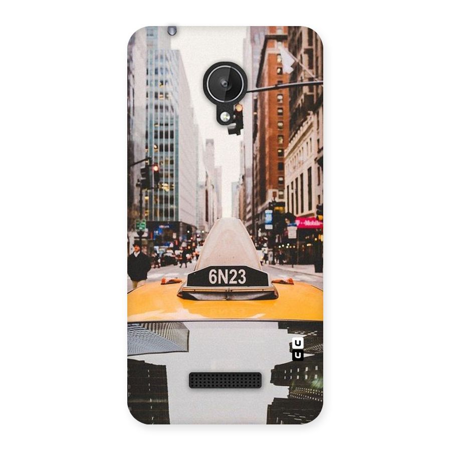 City Taxi Back Case for Micromax Canvas Spark Q380