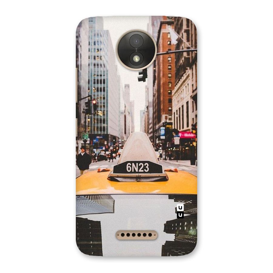 City Taxi Back Case for Moto C Plus