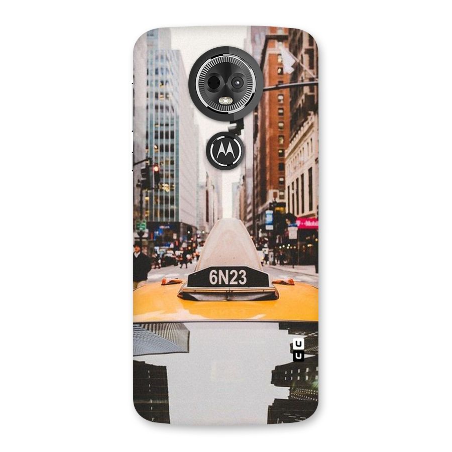 City Taxi Back Case for Moto E5 Plus