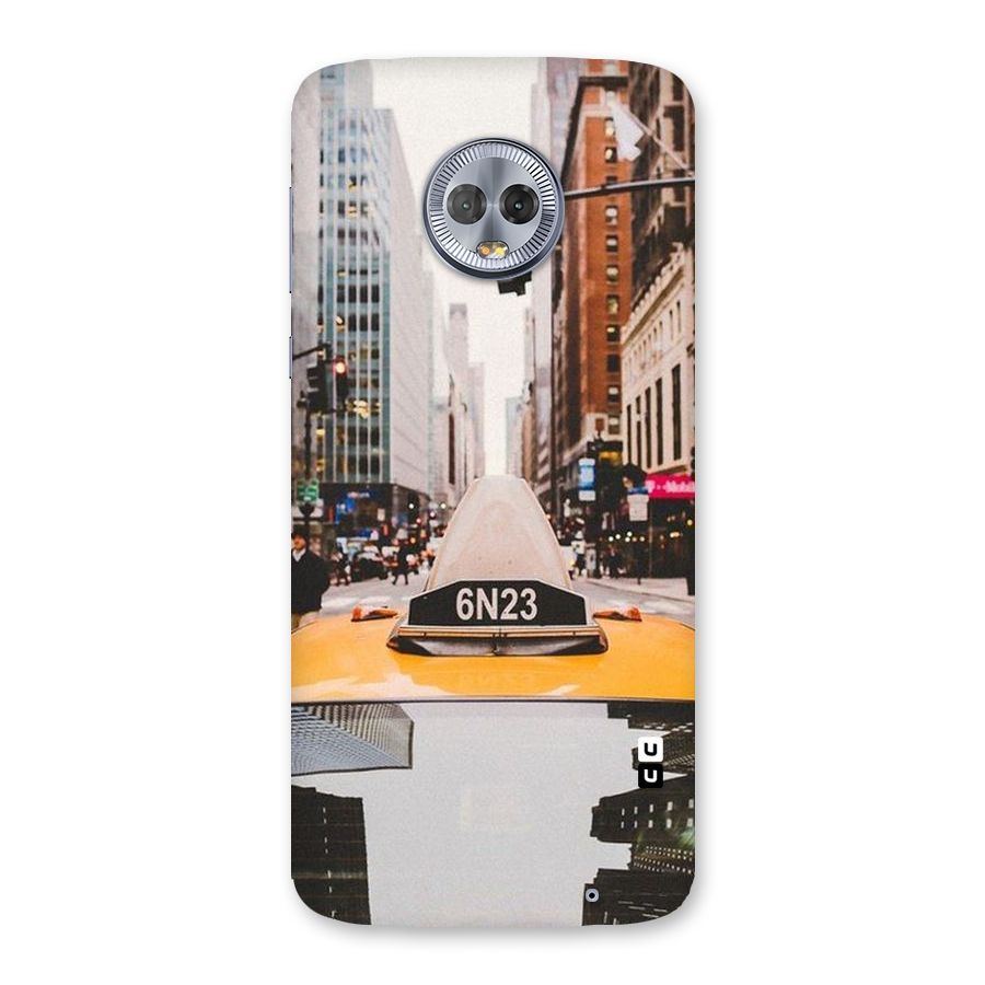 City Taxi Back Case for Moto G6 Plus