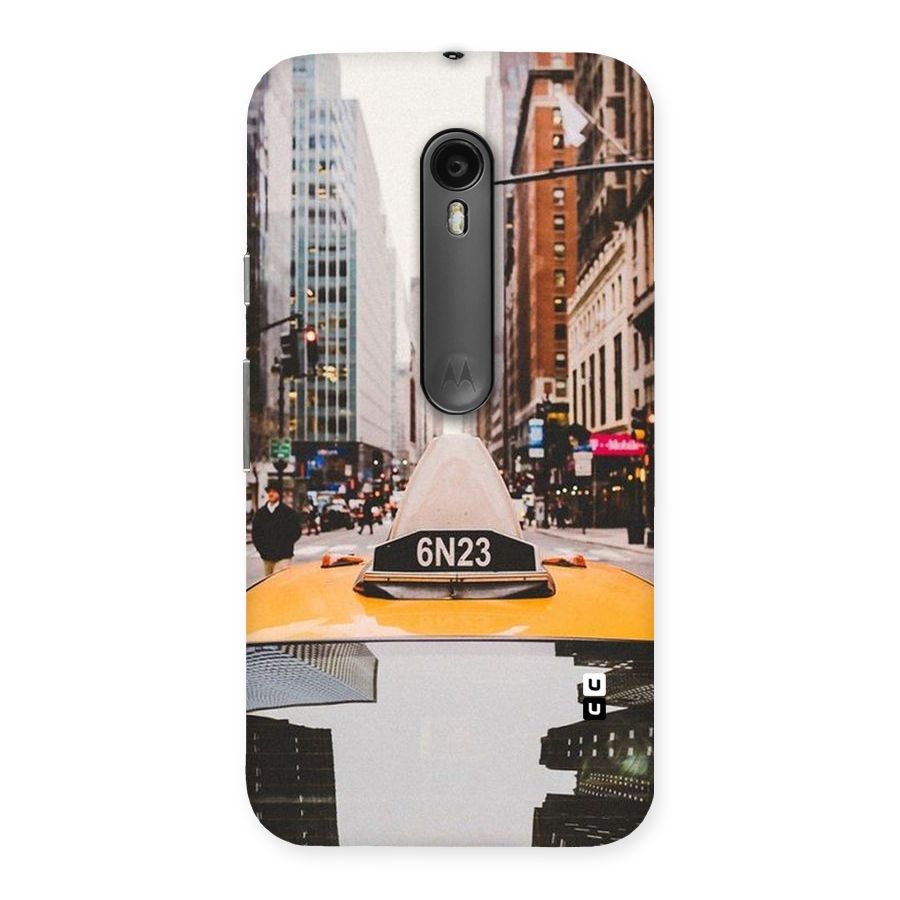 City Taxi Back Case for Moto G Turbo