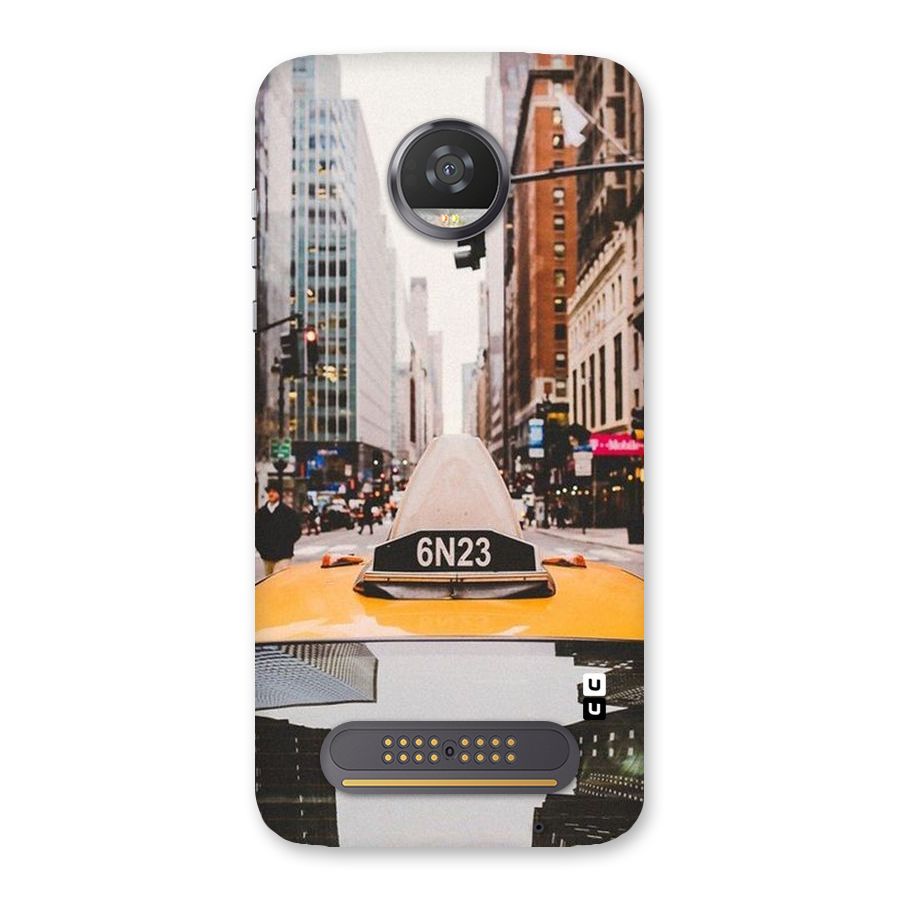 City Taxi Back Case for Moto Z2 Play