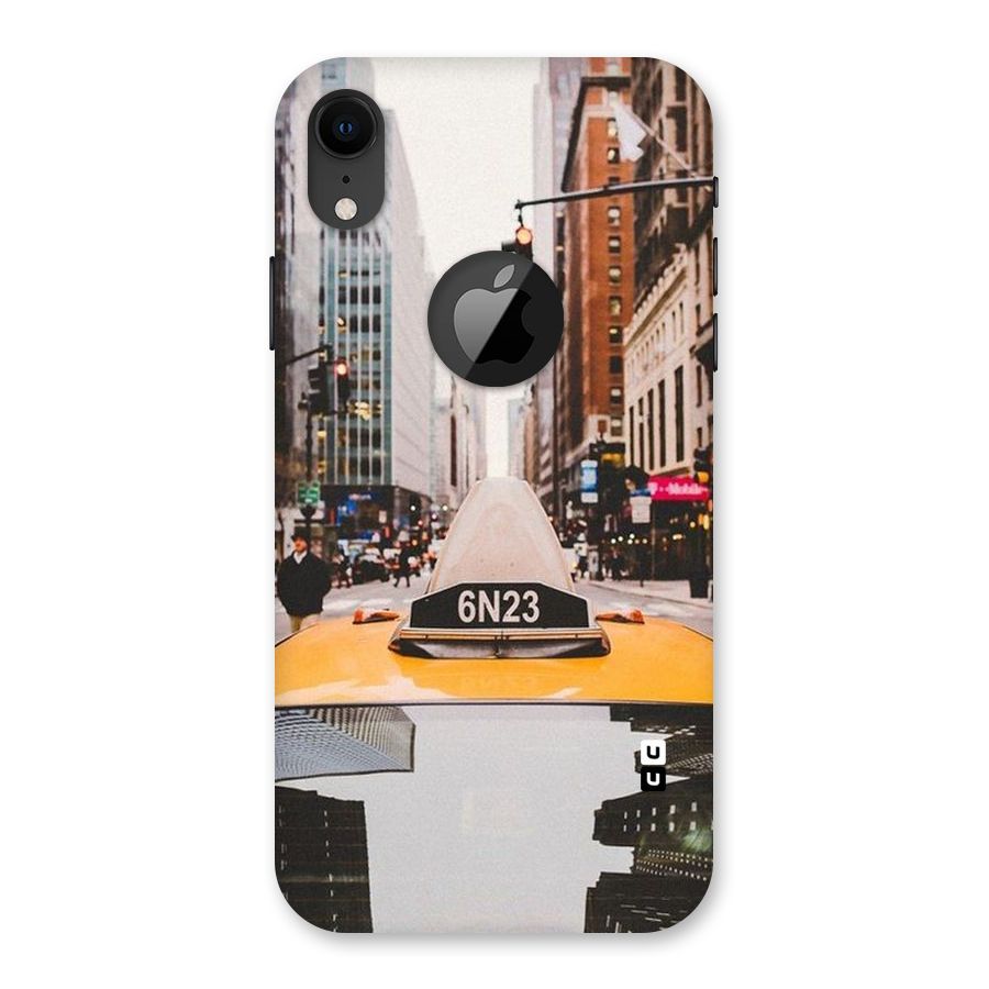 City Taxi Back Case for iPhone XR Logo Cut