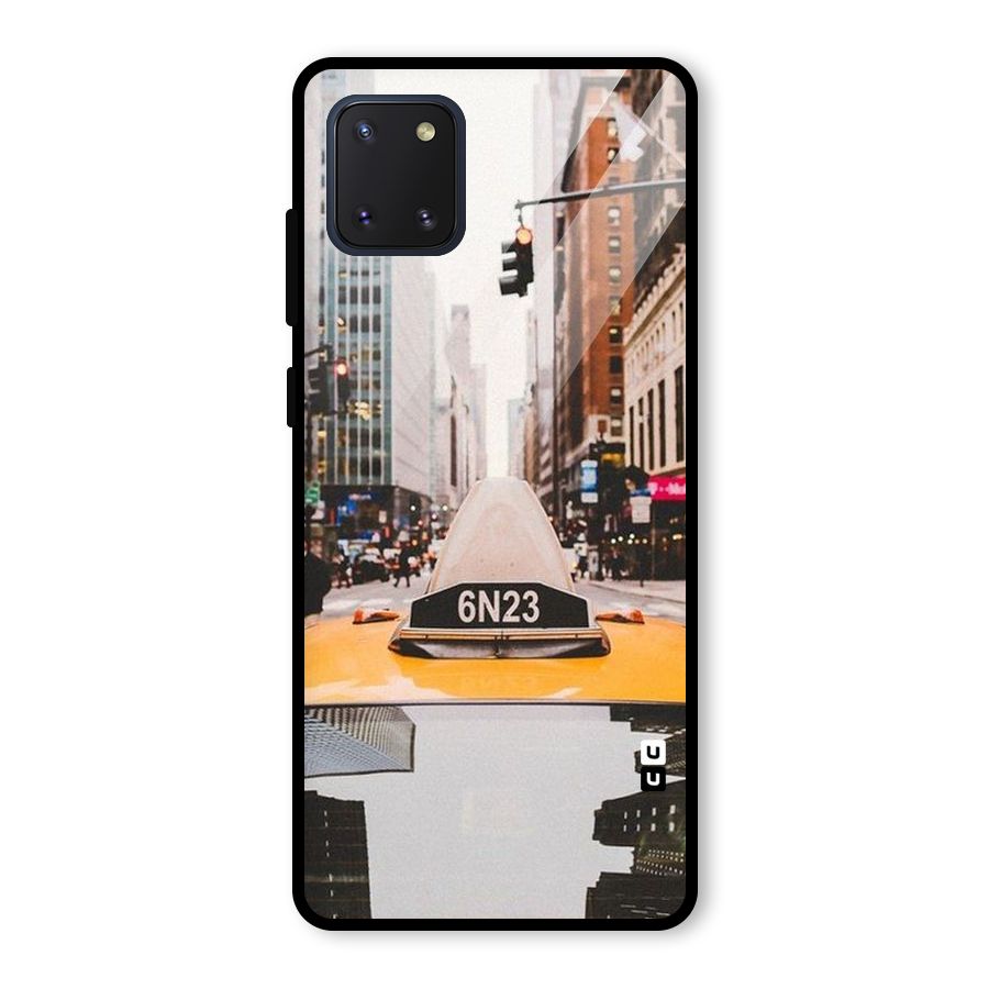 City Taxi Glass Back Case for Galaxy Note 10 Lite