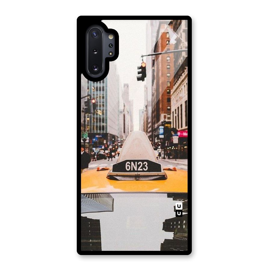 City Taxi Glass Back Case for Galaxy Note 10 Plus