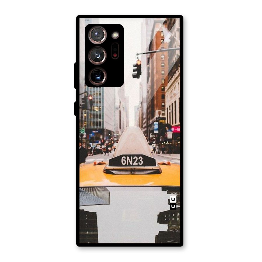 City Taxi Glass Back Case for Galaxy Note 20 Ultra