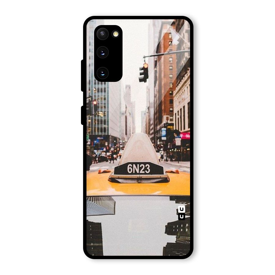 City Taxi Glass Back Case for Galaxy S20 FE 5G