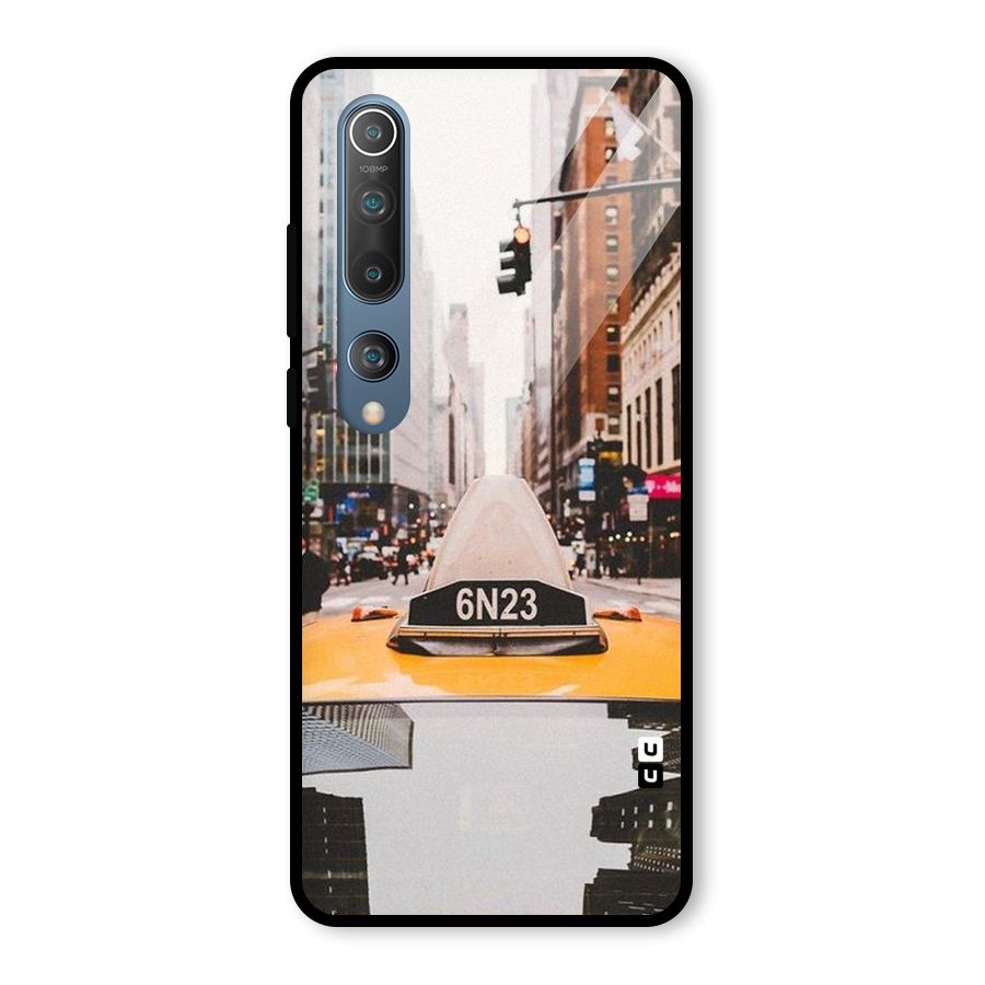 City Taxi Glass Back Case for Mi 10