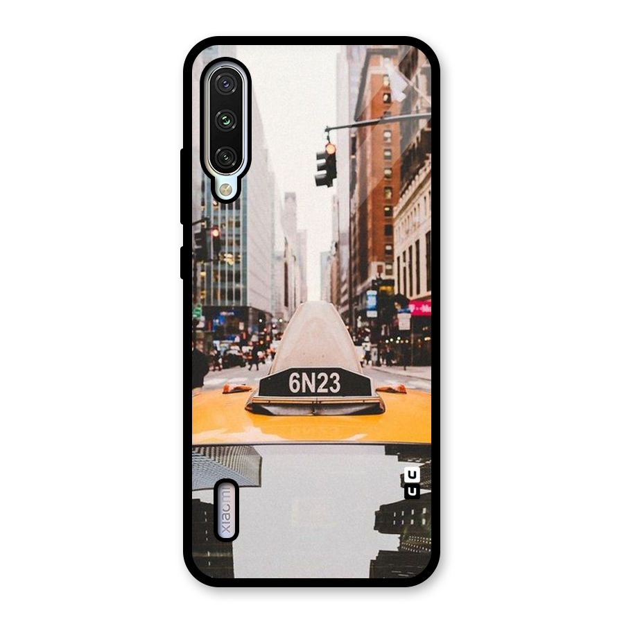 City Taxi Glass Back Case for Mi A3
