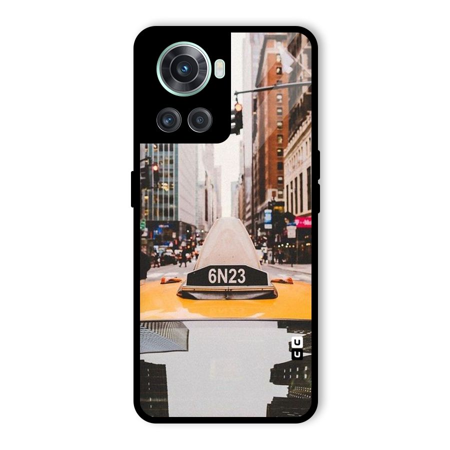 City Taxi Glass Back Case for OnePlus 10R