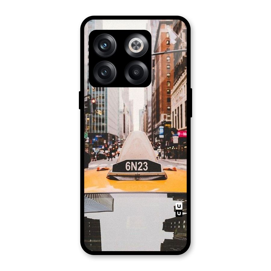 City Taxi Glass Back Case for OnePlus 10T