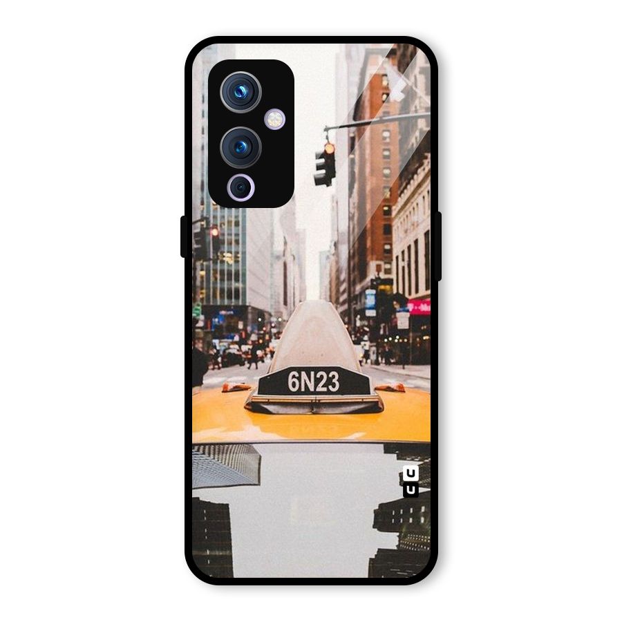 City Taxi Glass Back Case for OnePlus 9