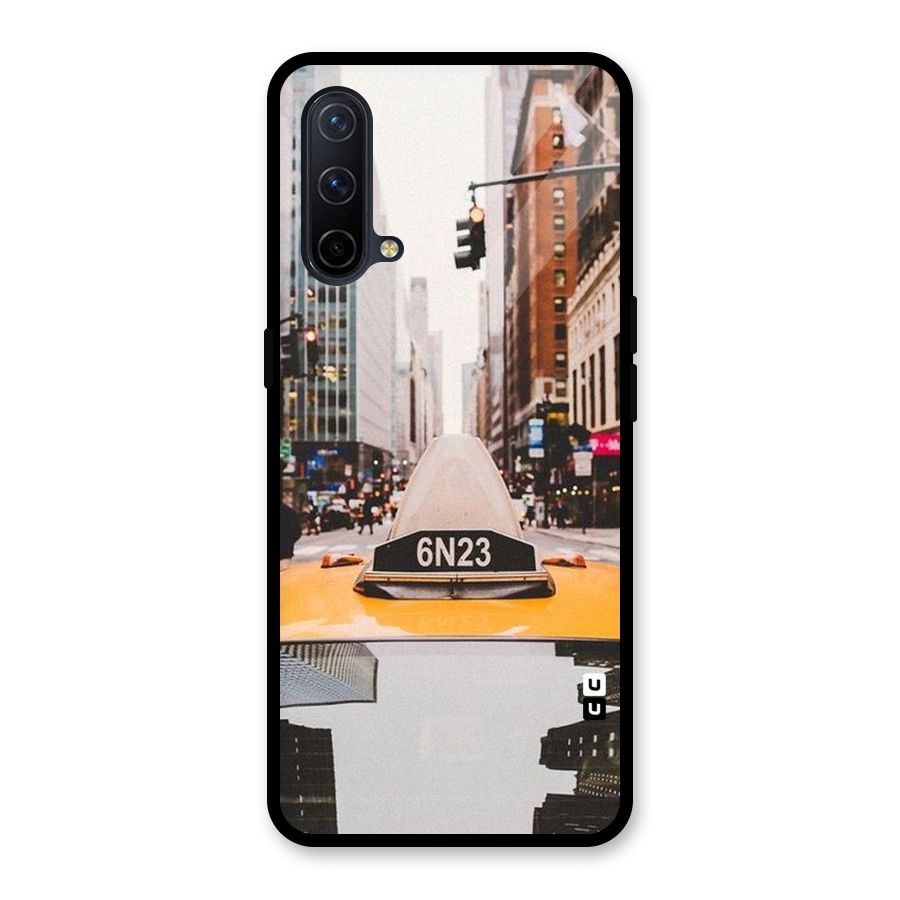 City Taxi Glass Back Case for OnePlus Nord CE 5G
