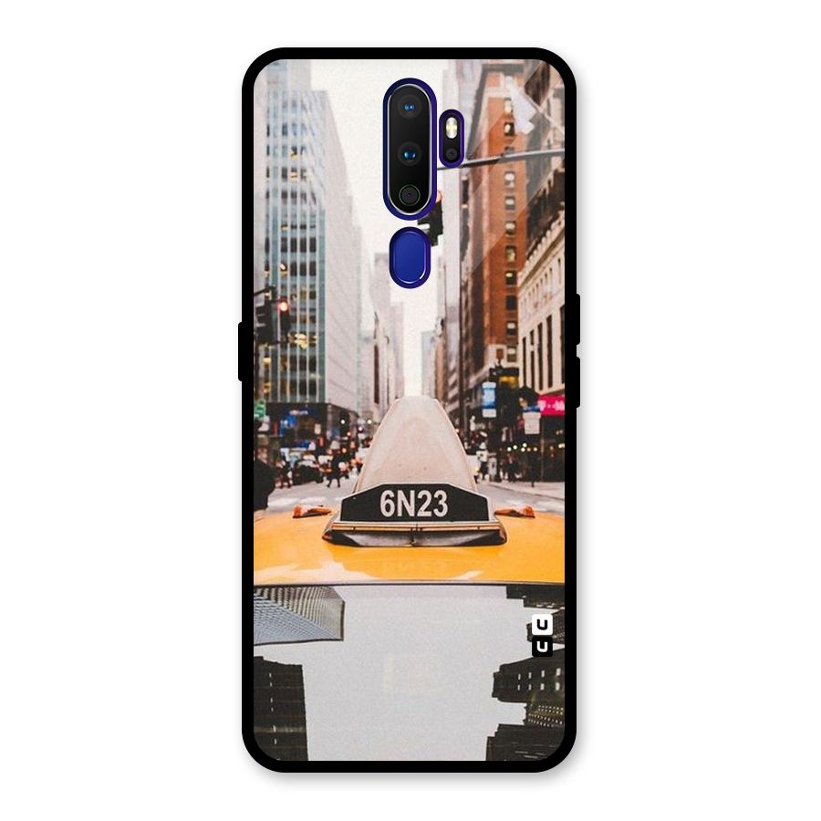 City Taxi Glass Back Case for Oppo A9 (2020)