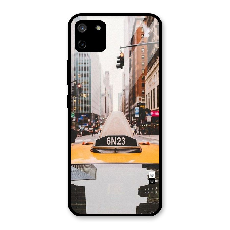 City Taxi Glass Back Case for Realme C11