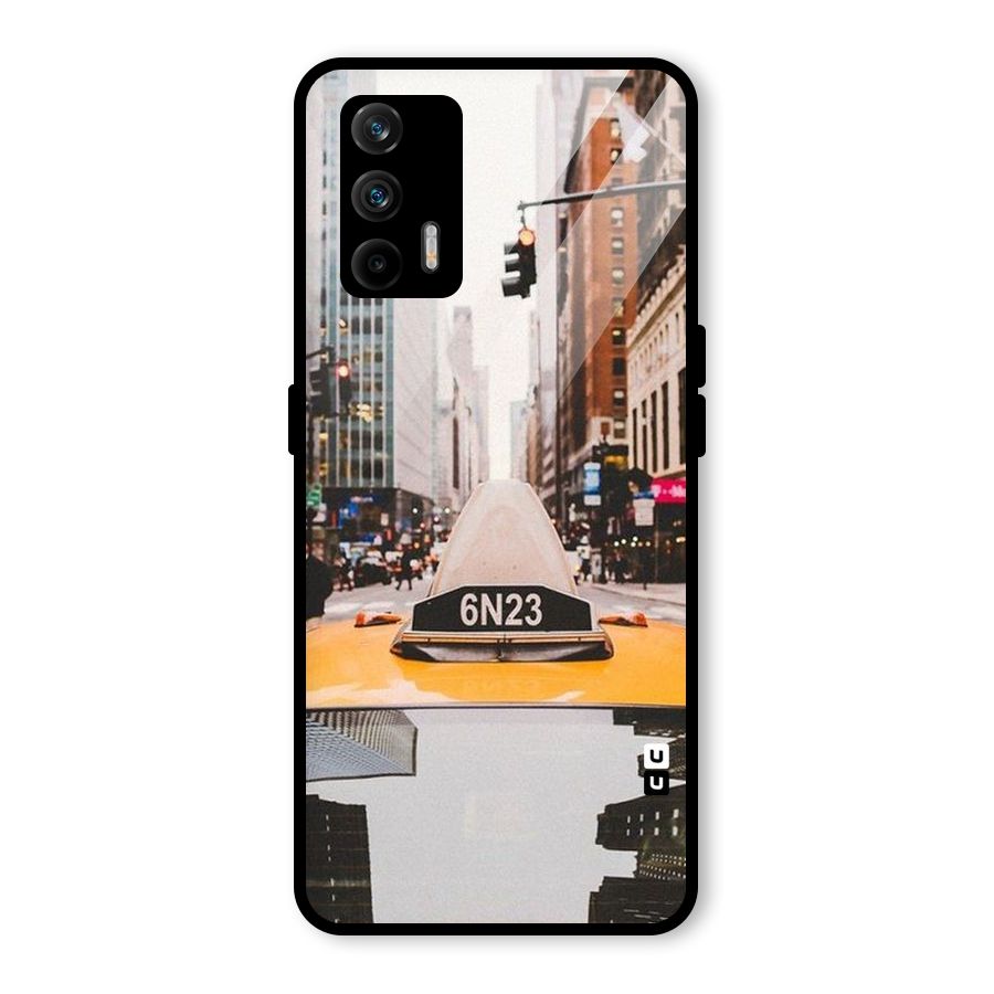 City Taxi Glass Back Case for Realme GT 5G