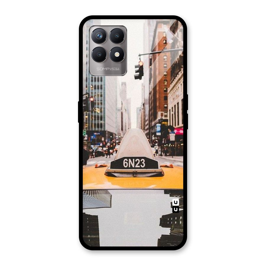 City Taxi Glass Back Case for Realme Narzo 50