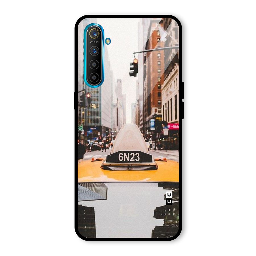 City Taxi Glass Back Case for Realme X2