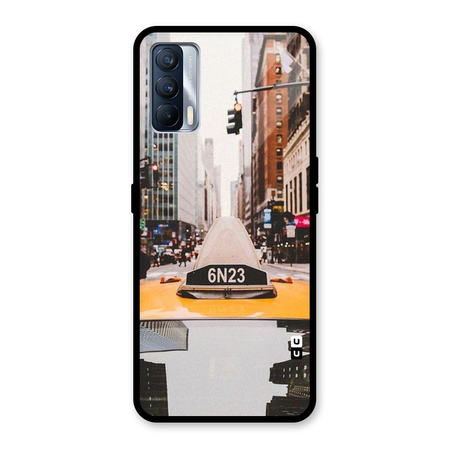 City Taxi Glass Back Case for Realme X7