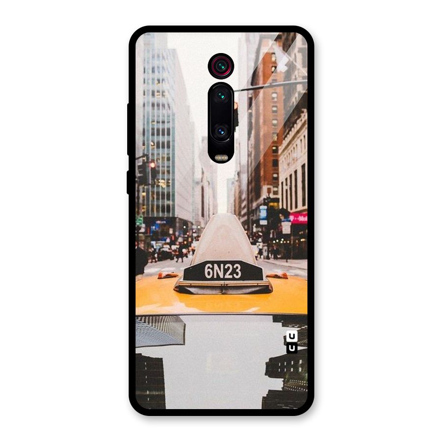 City Taxi Glass Back Case for Redmi K20 Pro