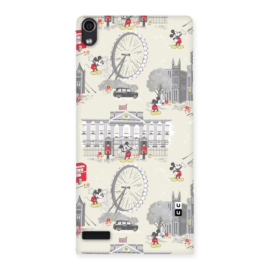 City Tour Pattern Back Case for Ascend P6