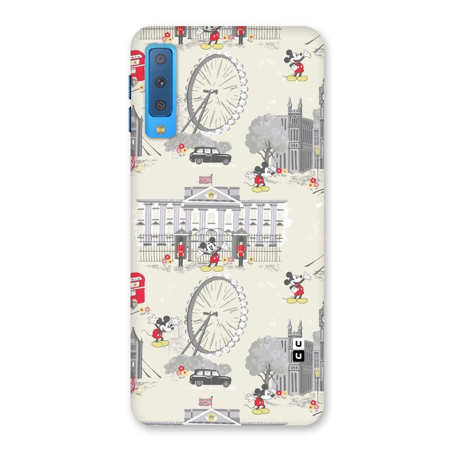 City Tour Pattern Back Case for Galaxy A7 (2018)