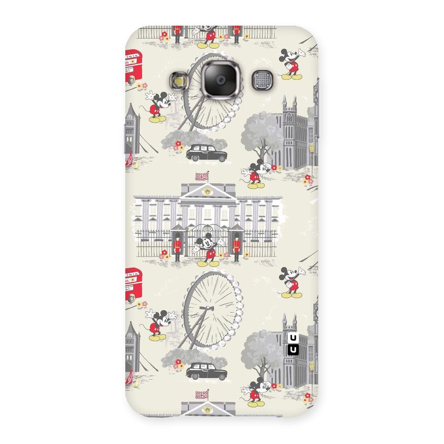 City Tour Pattern Back Case for Galaxy E7