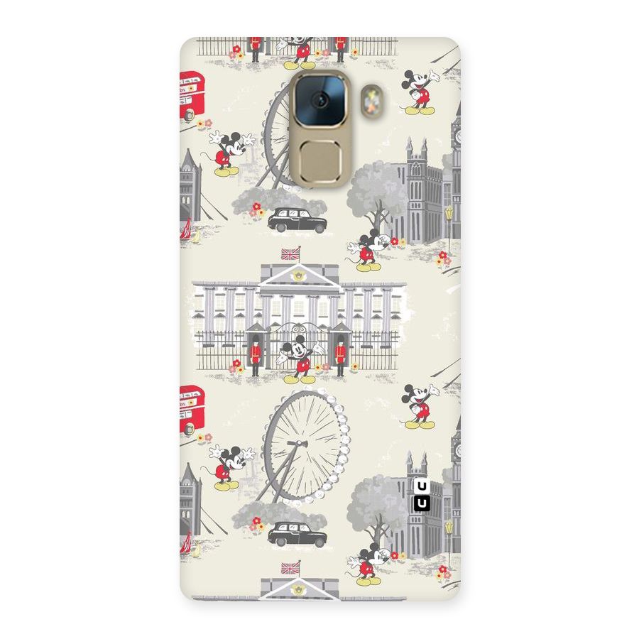 City Tour Pattern Back Case for Huawei Honor 7