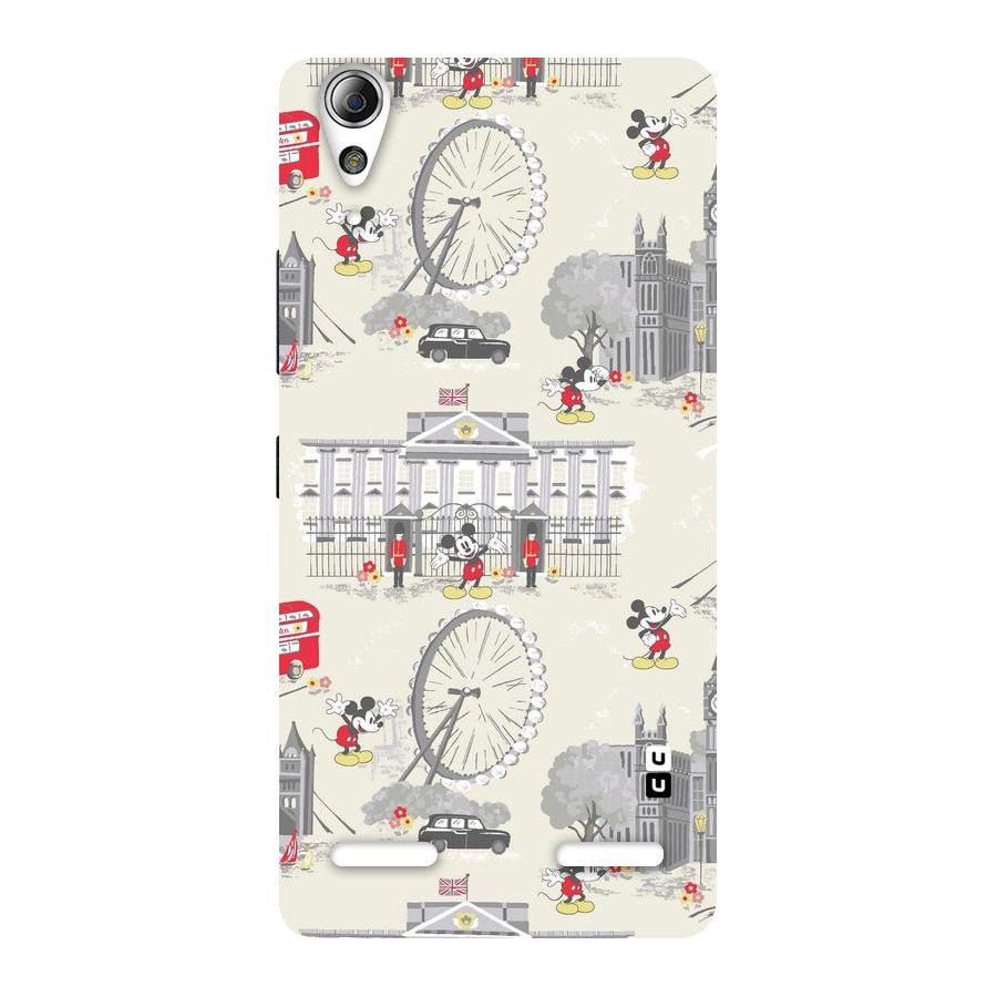 City Tour Pattern Back Case for Lenovo A6000