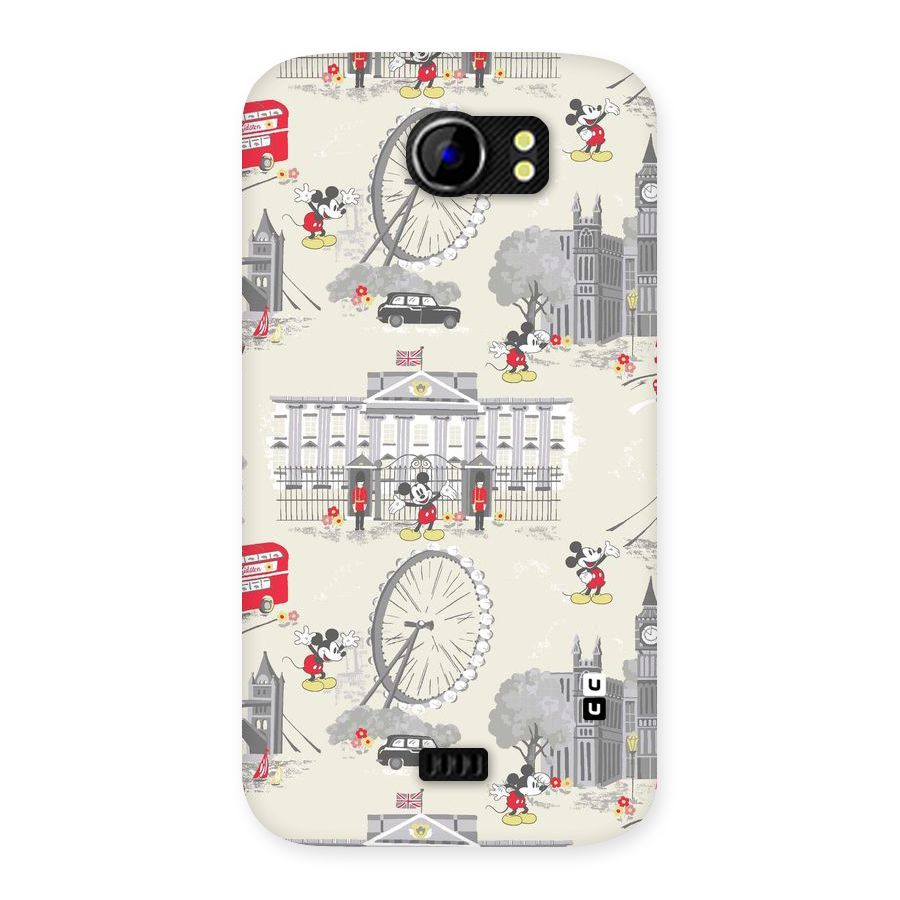 City Tour Pattern Back Case for Micromax Canvas 2 A110