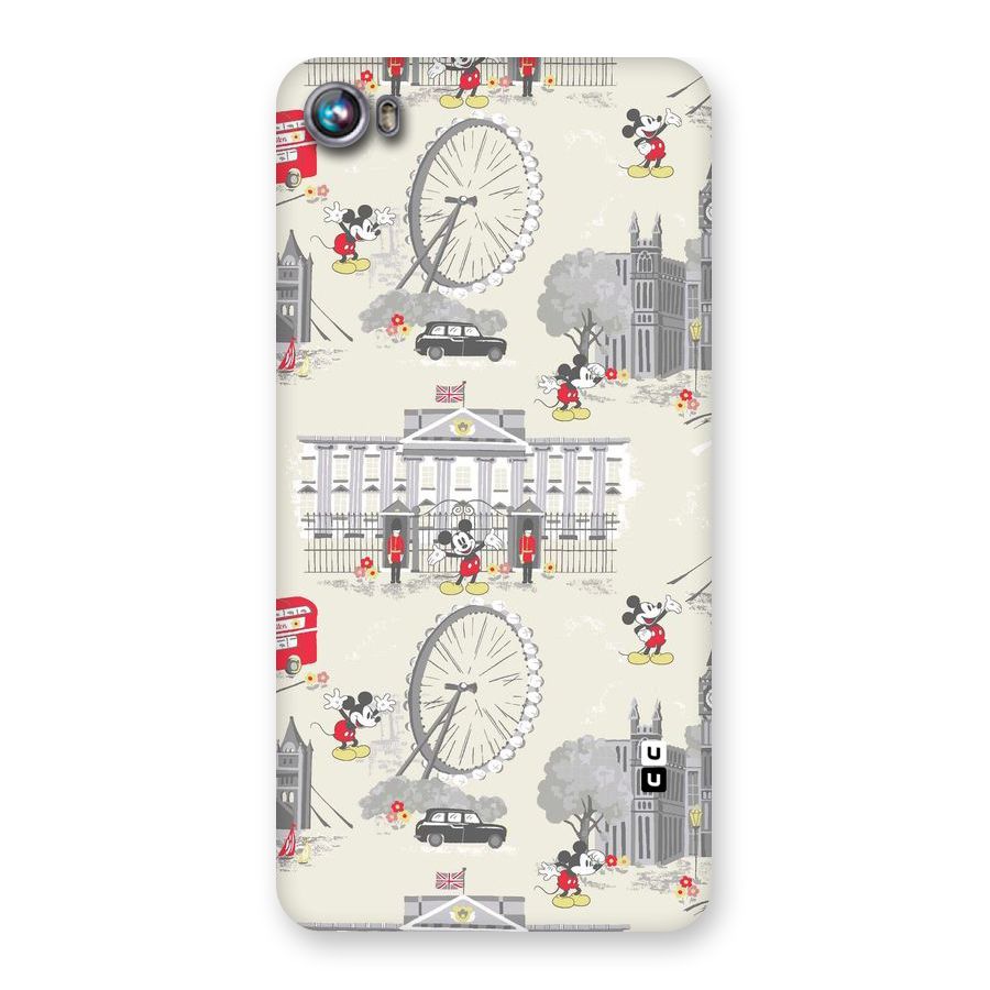 City Tour Pattern Back Case for Micromax Canvas Fire 4 A107