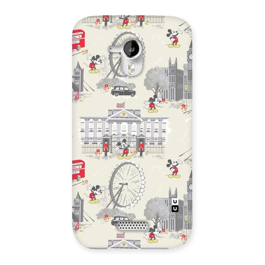 City Tour Pattern Back Case for Micromax Canvas HD A116