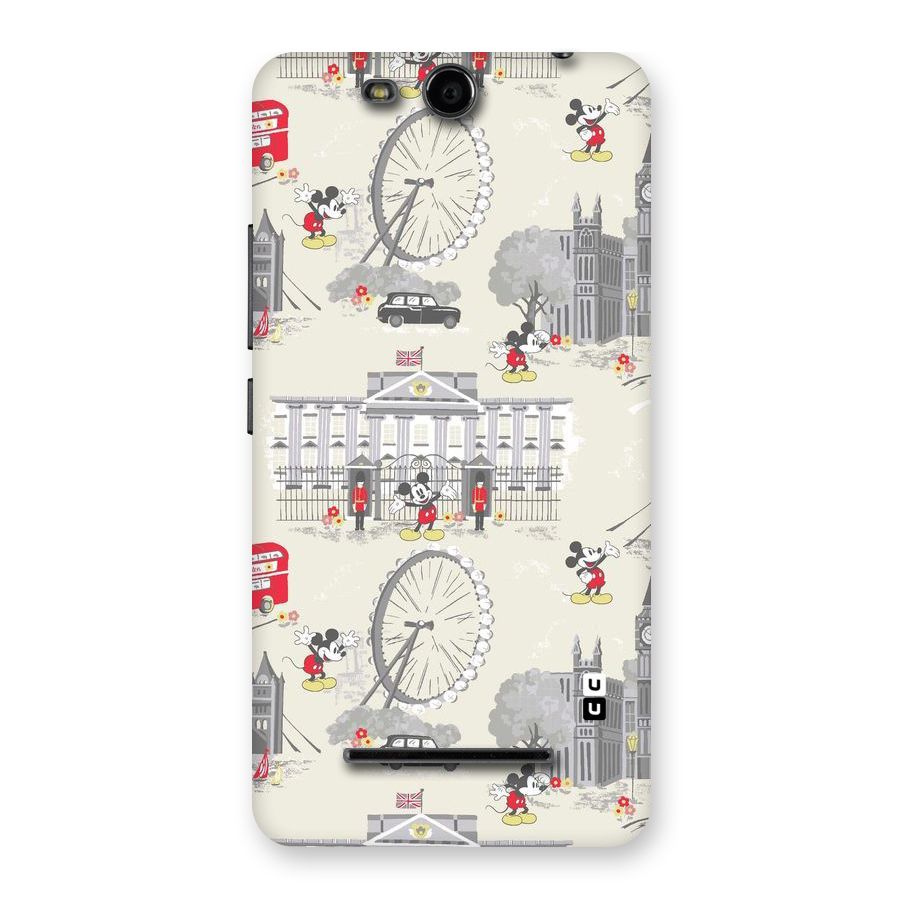 City Tour Pattern Back Case for Micromax Canvas Juice 3 Q392